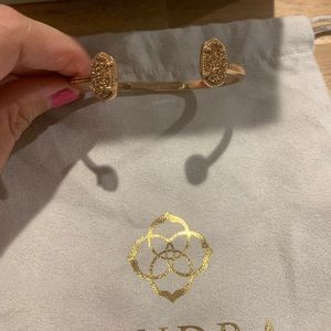 Kendra Scott Rose Gold Drusy Cuff Bracelet